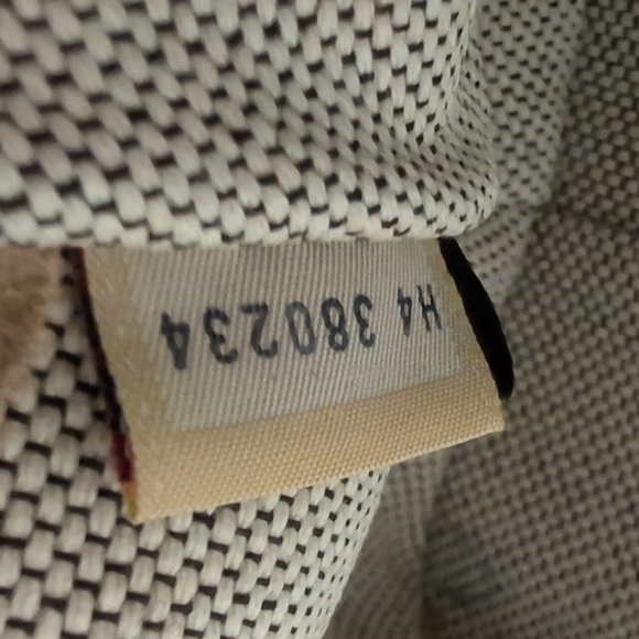 Vintage Dooney and Bourke - Vachetta Leather White & Blue Monogram Satchel - Picture 10 of 12